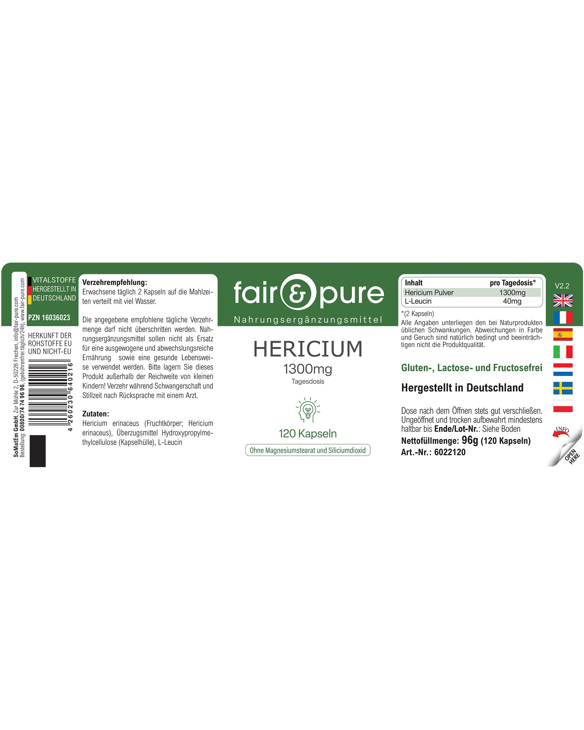 Hericium 1300mg 6022120